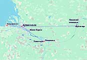 Карта покорения Архангельской области Архангельск