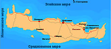 Карта Крита Крит