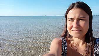 Последний день перед отъездом. На море полный штиль... Море