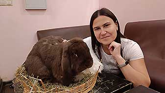 Кролики в антикафе. Трюфель Зайкафе